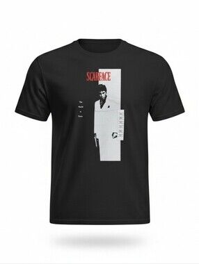 Scarface Graphic Black Men's T-Shirt, Size XXL, New